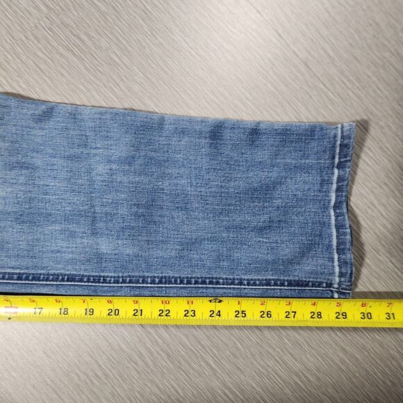 Democracy Jeans Womens 10 Blue Straight Ab Solution Stretch Medium Denim - Picture 11 of 12